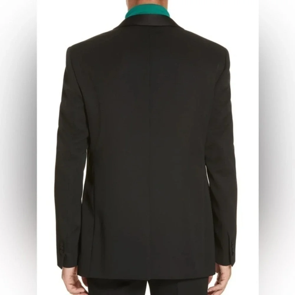 Calvin Klein Black Wool Tuxedo Dinner Jacket Size 42R New